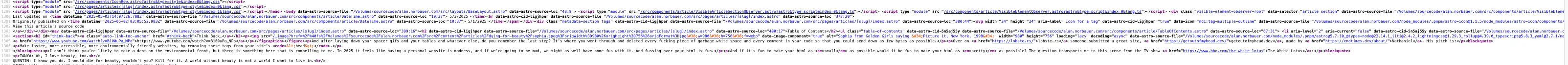 Illegible screenshot of some poorly formatted html